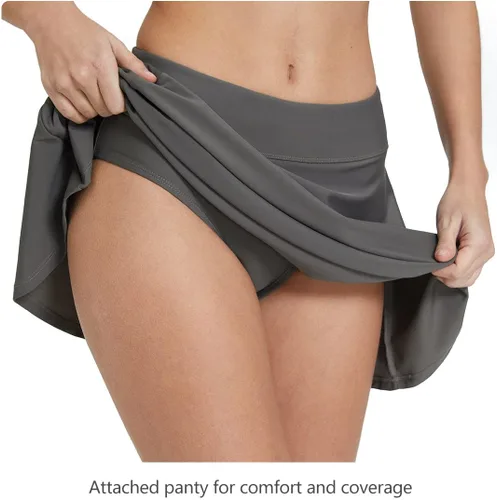 Vista 5 de BALEAF Women's High Waisted Swim Skirt Bikini Tankini Bottom with Side Pocket