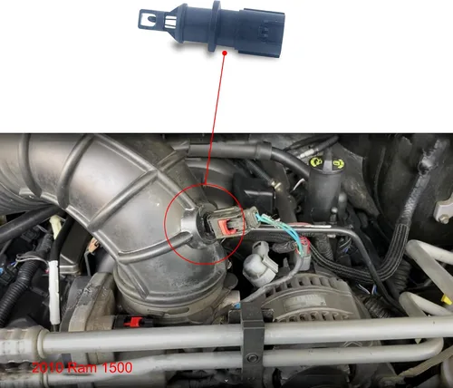 Vista 4 de Sensor de temperatura del aire de admisión, sensor de entrada de temperatura del aire compatible con Jeep Liberty Compass Grand Cherokee Patriot