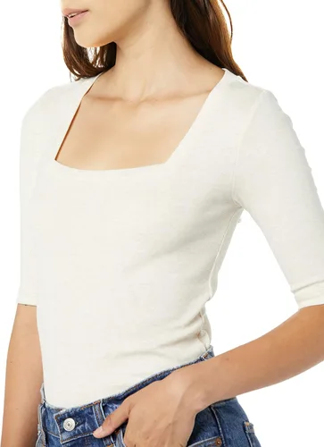 Vista 5 de Tienda Aware Camiseta de manga codada acanalada modal para mujer