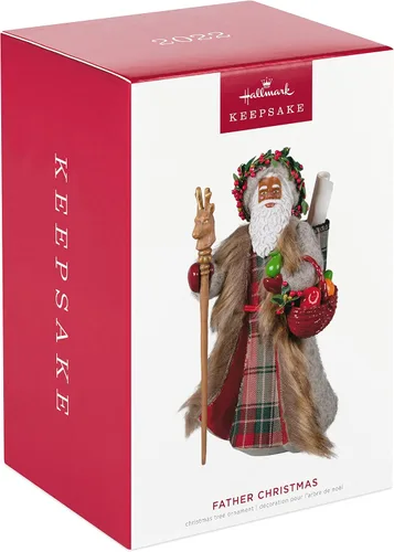 Vista 3 de Hallmark Keepsake Adorno de Navidad 2022, Papá Negro Navidad