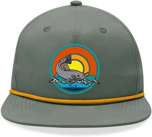 Vista 17 de ThatsRad Pesca Pesca Nylon El Snapback Sombrero Gorra Fly Deep Sea Offshore
