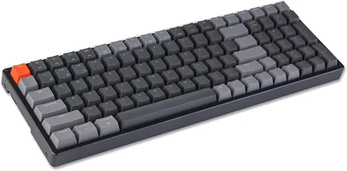 Vista 7 de Keychron Teclado mecánico inalámbrico Bluetooth K4 RGB retroiluminación LED compacto intercambiable en caliente 100 teclas teclado de computadora