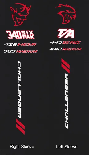 Vista 6 de JH DESIGN GROUP Sudadera con capucha Dodge Challenger para hombre en 2 estilos y cremallera