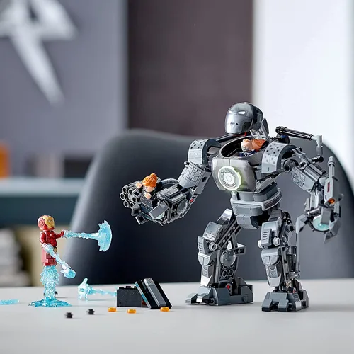 Vista 6 de LEGO Marvel Iron Man Monger Mayhem Set 76190, Avengers Mech - Juguete de construcción, figura de acción, con figuras de Iron Man, Obadiah Stane