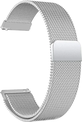 Vista 13 de Correa de reloj de liberación rápida compatible con Fossil Gen 5E Smartwatch Correa de repuesto de malla metálica de acero Azul