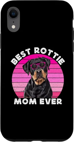 Vista 9 de Funda para iPhone 12 mini Rottweiler Mom para mujer, diseño vintage de Rott Mama Rottie