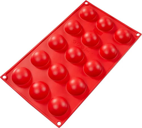 Vista 14 de Fat Daddio's - Utensilios de silicona para hornear, 8 cavidades Baba (3.1 oz)