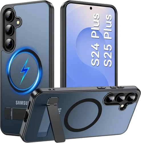 Vista 34 de Funda OWKEY Samsung Galaxy A13 5G, Funda Magnética para Teléfono con Soporte y Protector de Pantalla, Funda Protectora Antihuellas y a Prueba de A13