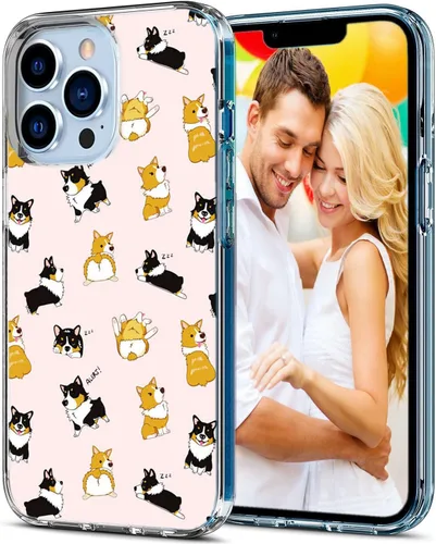 Vista 3 de Funda protectora para iPhone 13 Pro Max para niñas, mujeres y hombres, a prueba de golpes, delgada, suave, TPU transparente, funda protectora