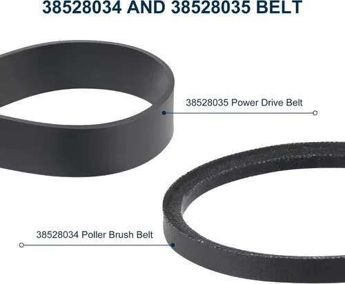 Vista 2 de 38528034 y 38528035 - Juego de cinturones de vacío compatibles con Hoover WindTunnel autopropulsado cinturón de túnel de viento 2 piezas