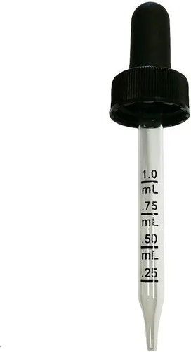 Vista 2 de Tapas de cristal calibrado para goteros de ojos para botella de 1 onza/1.0 fl oz para acabado de cuello de 20-400 (paquete de 6)