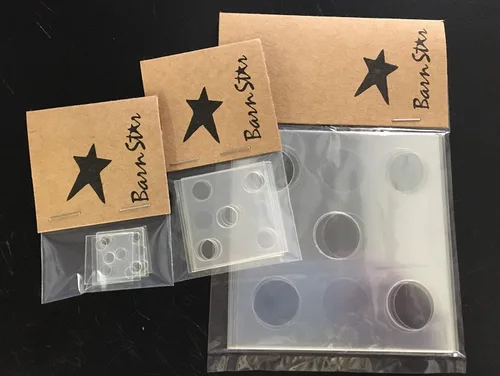 Vista 5 de Barn Star Juego de plantillas de dados para pintar, 3 tamaños, juego de dados de patio, pinta tus propios dados - Juego de dados gigantes de madera