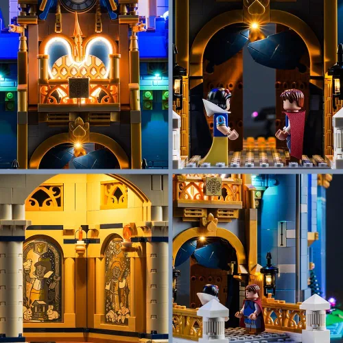 Vista 4 de BrickBling - Kit de luces LED compatible con Lego 2023 Castle 43222 Luz de versión clásica compatible con Lego 43222-No incluye