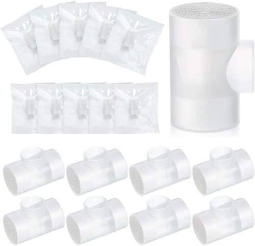 Vista 8 de Threlaco 10 piezas de traqueotomía HME intercambiador de humedad de calor paquete individual Traqueotomía Humidificador Suministros de traqueotomía