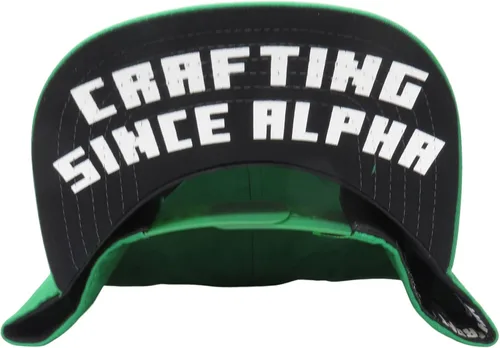 Vista 3 de Minecraft Crafting Since Alpha - Gorra de Snapback para niños, color negro