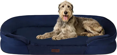 Vista 16 de Dwanton - Cama ortopédica para perros medianos con espuma de gel de memoria, sofá impermeable para perros, cama lavable para mascotas con cojín