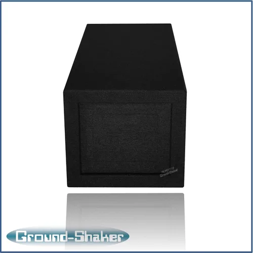 Vista 4 de 12 "doble ranura ventilada con puerto de paso de banda subwoofer caja de altavoz caja de tierra coctelera