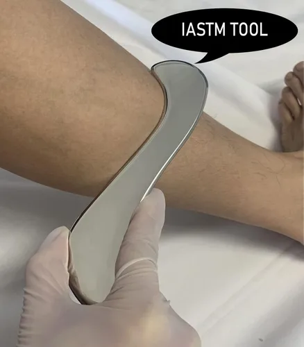 Vista 3 de Kit de herramientas de raspador muscular de acero inoxidable, juego de herramientas de masaje de raspado Gua Sha, herramienta IASTM - Gran