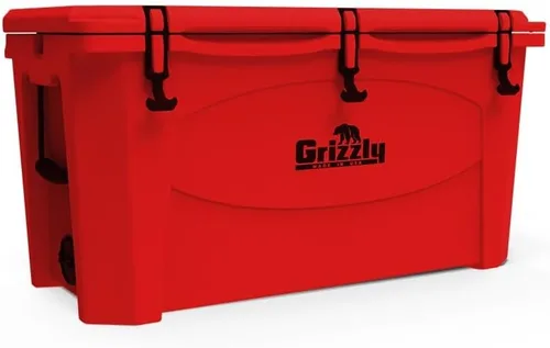 Vista 2 de Grizzly 100 Cooler Cofre de hielo de 100 cuartos de galón duradero con aislamiento rotomoldeado Fabricado en Estados Unidos Garantía de por