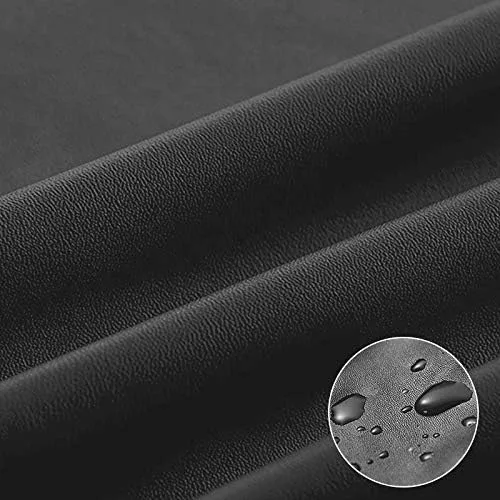 Vista 2 de EIVMAX Juego de 2 fundas elásticas impermeables de piel sintética para reposabrazos para sillas y sofás, fundas para sillón reclinable, Gris