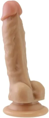 Vista 2 de Varita de placer curvada delgada 7.2 ultra suave con base de succión fuerte DM41023