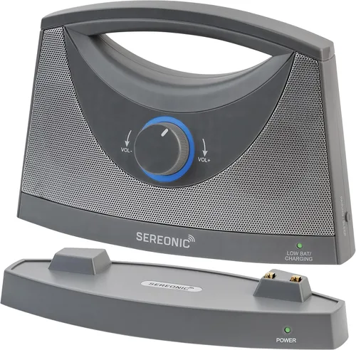 Vista 6 de SEREONIC Altavoces inalámbricos portátiles de TV para Smart TV, ideales para ver la televisión sin el volumen a todo volumen, altavoces inalámbricos