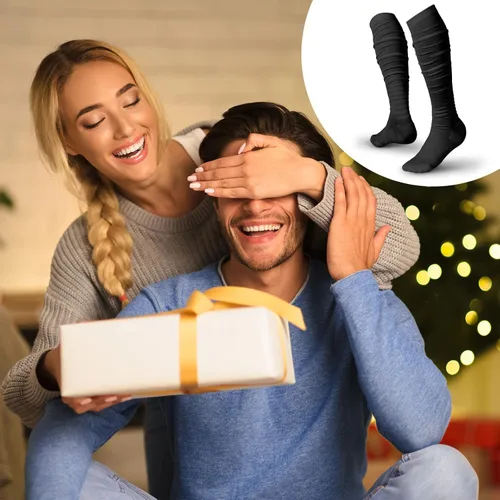 Vista 7 de Chuarry 2 Pairs Scrunch Football Socks Non Slip Men Football Socks Extra Long Socks Soccer Socks Over The Knee Athletic