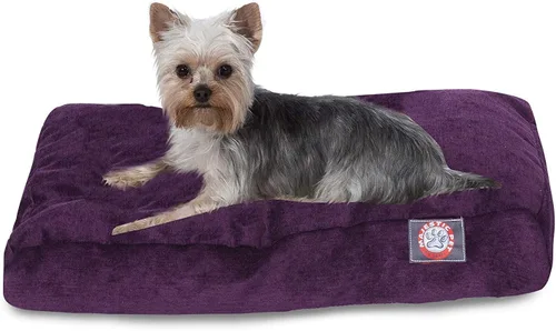 Vista 28 de Majestic Pet Cama para perro de espuma viscoelástica triturada, pequeña con funda extraíble lavable, cama ortopédica rectangular para perros, cama