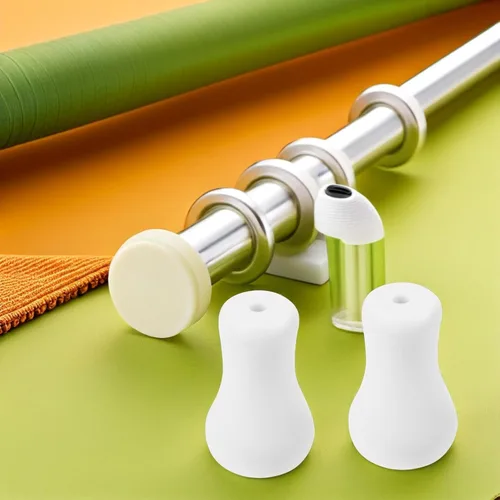 Vista 5 de 20 pomos de plástico para persianas blancas, pomos de plástico para cable ciego, para colgar, extremos de cable para cortina y manualidades