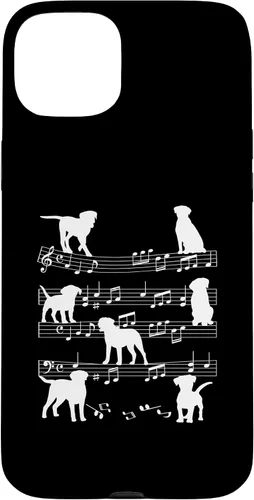 Vista 9 de Musician Dog Playing On Musical Notes Music Lover Piano Case for iPhone 16