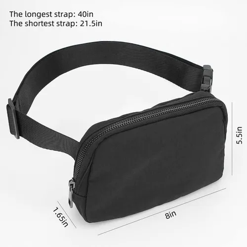 Vista 4 de ZOPPEN Riñonera para mujer, mini bolsa de cinturón, pequeña bolsa de cintura a prueba de agua, cruzada con correa ajustable, bolsa de cinturón