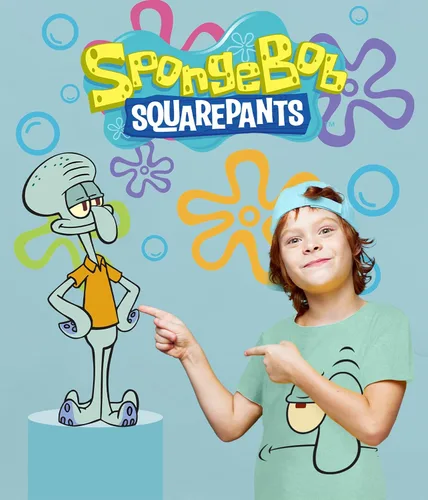 Vista 3 de Camiseta gráfica de Bob Esponja (conjuntos) Patrick Star Calamardo Plancton Gary Camiseta para niños pequeños