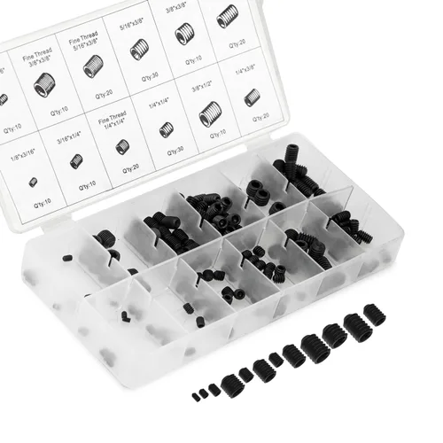 Vista 20 de NEIKO 50466A Juego de accesorios de grasa, 110 piezas, métrico, kit de accesorios de grasa zerk rectos y angulados, acero A3 con revestimiento