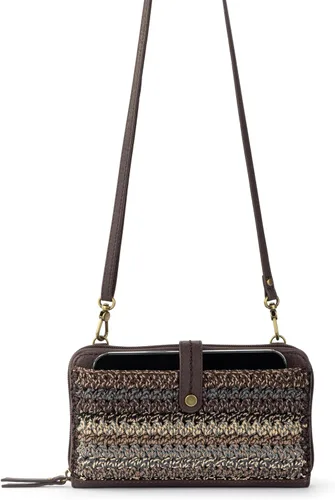 Vista 5 de The Sak Iris Bolso para smartphone cruzado Aspen Stripe / Crochet