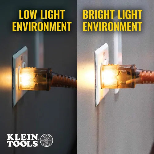 Vista 5 de Klein Tools EXC2515 12/3 SJEOW Cable de extensión de 25 pies, extremos LED, visibilidad diurna, flexible en clima frío, alambre de cobre 99.9%, 15A