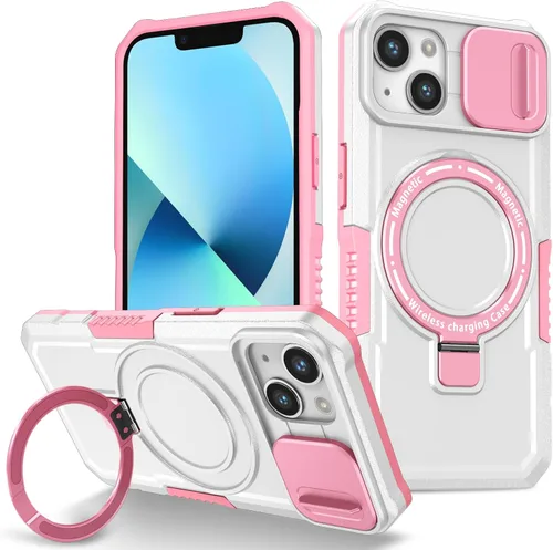 Vista 137 de Funda magnética para iPhone 11, soporte de anillo con ventana corrediza, funda protectora mate a prueba de golpes para iPhone 11 6.1, fundas