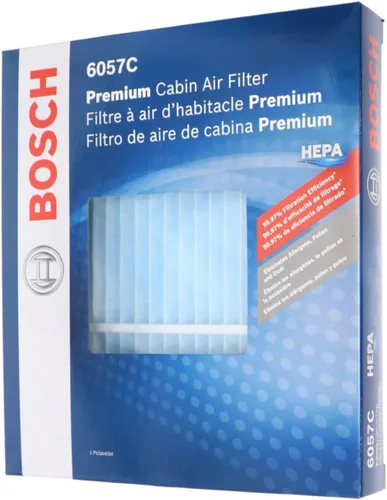 Vista 5 de BOSCH 6057C Filtro de aire HEPA para cabina - Compatible con Select Chevrolet Captiva, Equinox; GMC Terrain; Hyundai Azera, Santa Fe Sport/XL