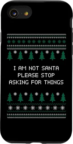 Vista 13 de iPhone 15 I Am Not Santa Stop Asking Things Christmas Parents Xmas Case