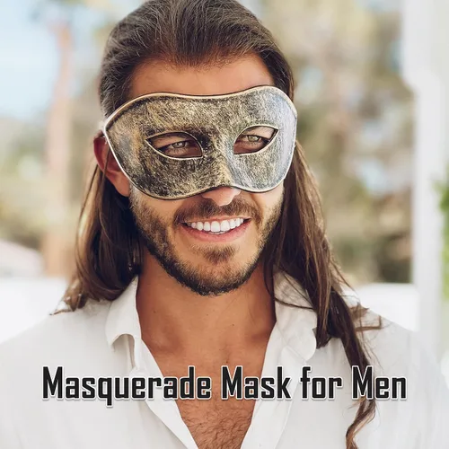 Vista 3 de Máscara de máscaras para parejas, a juego, para hombres y mujeres, para fiesta de máscaras, Mardi Gras, fiesta veneciana, baile de graduación