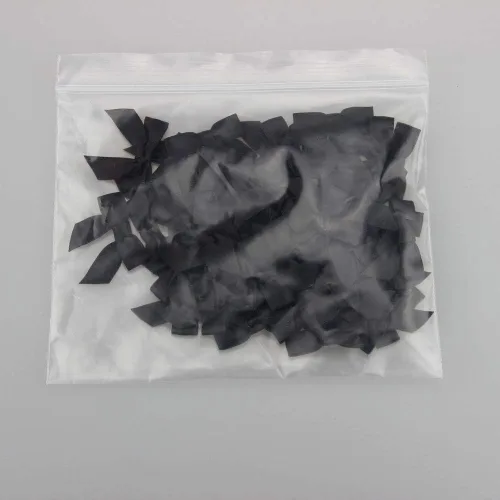 Vista 4 de 7Rainbows 50 mini lazos de satén negro de 1.5 pulgadas para manualidades, costura, álbumes de recortes, boda y envoltura de regalos