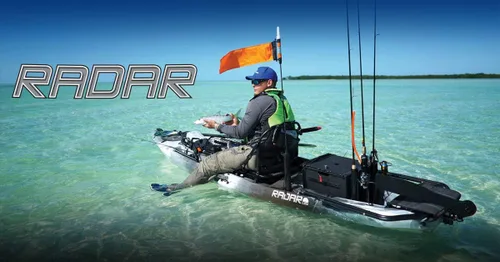Vista 3 de Wilderness Systems Radar 135 Kayak de pesca para sentarse en la parte superior, Kayak de pescador premium, 13' 6