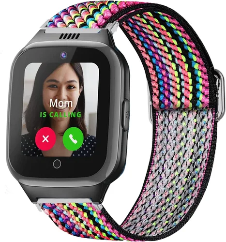 Vista 7 de Compatible con Cosmo JrTrack 3 Band, Lamshaw Correa de repuesto ajustable de nailon elástico compatible con Cosmo JrTrack 3 / JrTrack 2 SE Smart