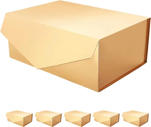 Vista 36 de Caja de regalo negra con ventana, caja de regalo magnética transparente para regalo, caja de propuesta de padrino de boda (10.5 x 7.5 x 3 pulgadas)