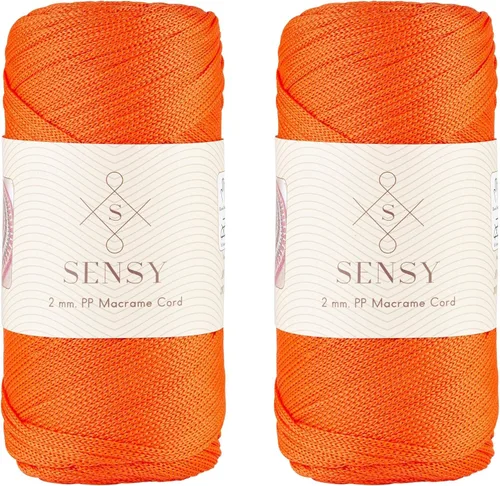 Vista 29 de Sensy Premium 2mm 229.5 metros de cuerda de poliéster 100% cordón de polipropileno Cordón de macramé 2mm Cordón para bolso de crochet Hilo