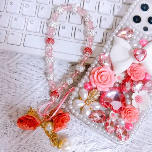 Vista 9 de Funda protectora para Samsung Galaxy Note 8 con diamantes de imitación de lujo, con diamantes de imitación de lujo, diseño de flores, perlas, 3D