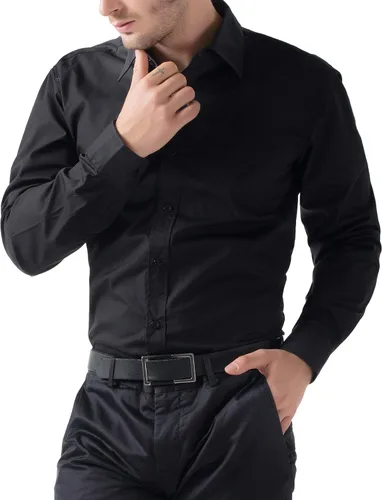 Vista 4 de Paul Jones - Camisas de vestir de manga larga con botones para hombre