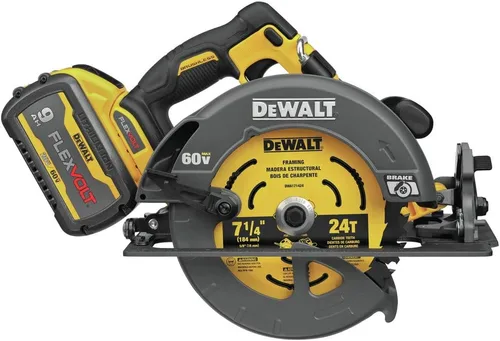 Vista 4 de DEWALT FLEXVOLT 60V MAX* Sierra circular con kit de freno, 7-1/4 pulgadas (DCS578X2)