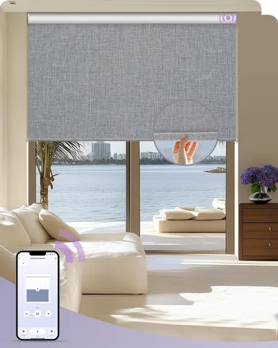 Vista 10 de Graywind Persianas motorizadas con sistema de resorte, persianas manumáticas opacas personalizadas, control por aplicación, persianas automáticas