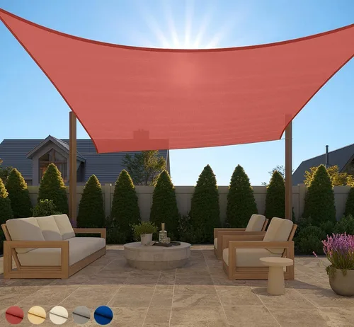 Vista 51 de GORILLA GRIP - Toldo parasol resistente, protección UV, resistente a la decoloración, desgarros y óxido, rectangular, con bordes curvos que bloquean