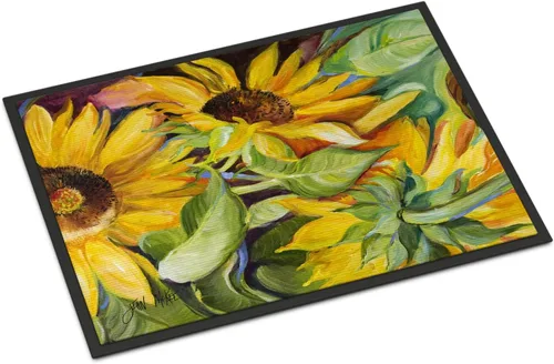 Vista 197 de Caroline's Treasures JMK1017JMAT - Tapete de caza de rana garza azul, 24 x 36 pulgadas, tapete para puerta delantera, interior y exterior